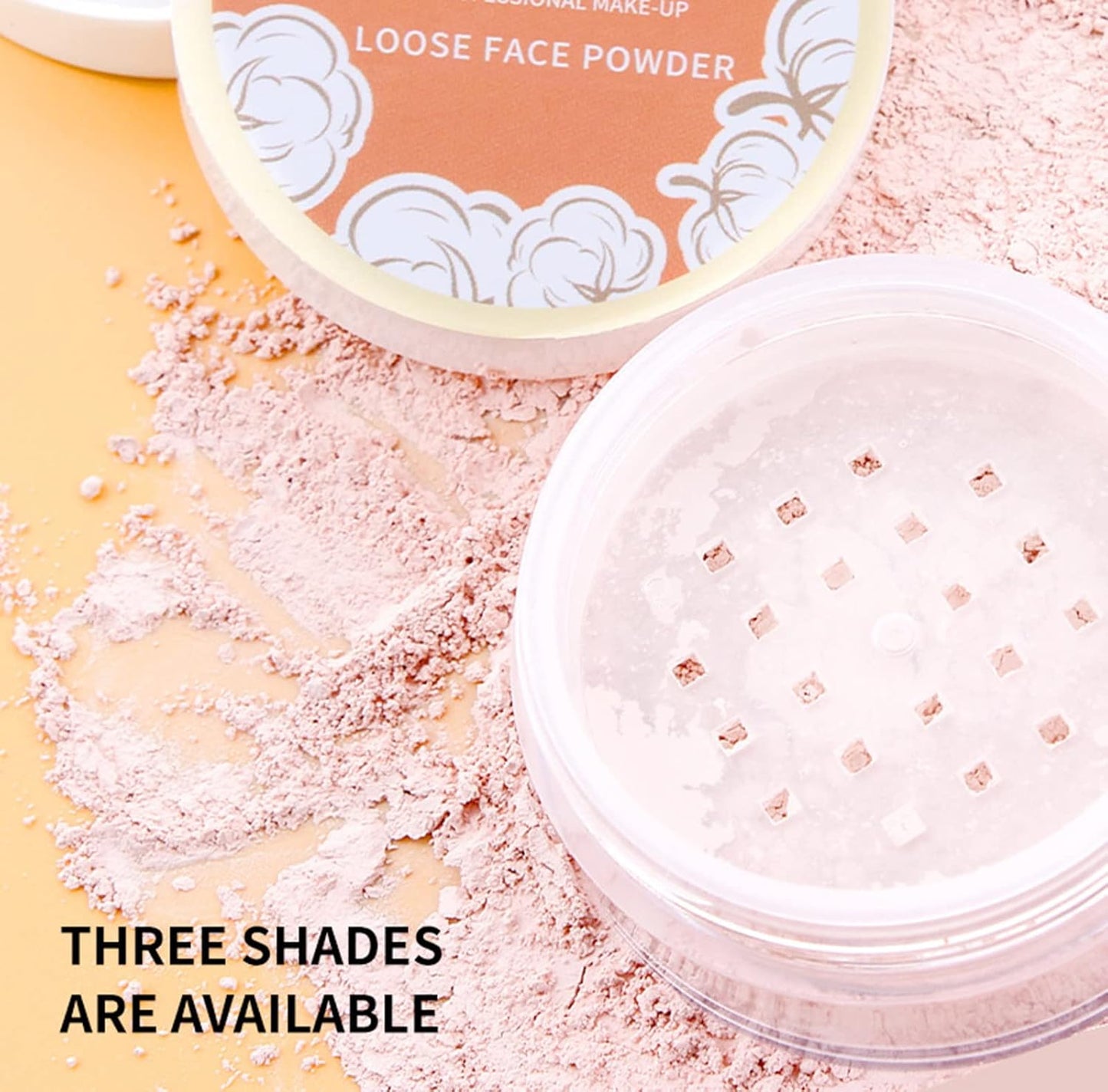 Loose Face Powder, Oil Control Face Pressed Powder,Loose Baking Face Setting Powder Makeup, Natural Matte Smooth Setting Powder Long-Lasting Waterproof,8G (02# Pink Complexion)