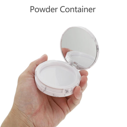 Makeup Powder Container Pressed Powder Box 2Pcs Compact Cosmetic Powder Containers Makeup Empty Loose Powder Boxes (Assorted Color) Makeup Powder Puff